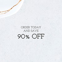 Save 90% off template vector