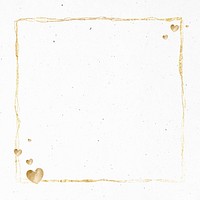 Gold glittery frame abstract background