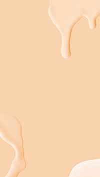 Pastel beige fluid texture phone wallpaper background