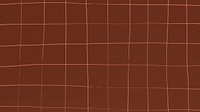 Grid pattern brown square geometric background deformed