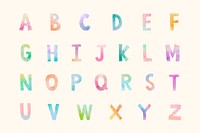 Abc font set illustration vector