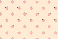 Vector seamless peach pattern pastel background