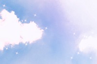 Sparkle cloud light blue background image