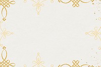 Gold filigree victorian psd frame border