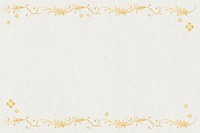 Gold filigree border psd in gold