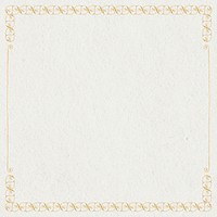 Gold filigree border psd in gold