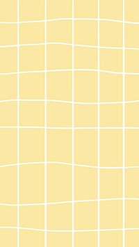Yellow pastel grid vector aesthetic social banner for kids