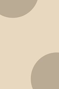 Simple brown half circles pattern on beige background
