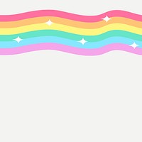 Sparkly vector cartoon rainbow background for kids