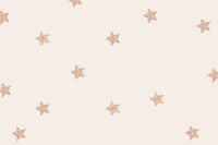 Pink gold psd shimmery stars pattern on beige wallpaper