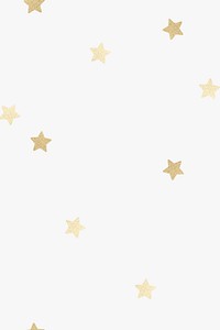 Shimmery gold stars pattern off white social banner
