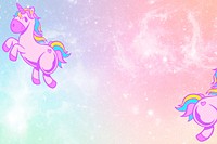 Psd glittery unicorn pink and blue colorful pastel wallpaper
