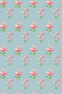 Psd pastel botanical pattern vintage background