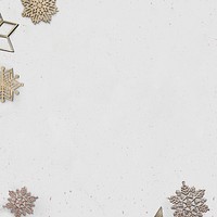 Snowflake ornament decorative banner psd copy space