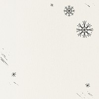 Snowflake border frame psd Christmas background