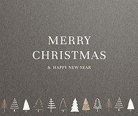 Seasons greeting message card vector Merry Christmas & happy new year