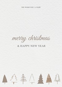 Season&#39;s greeting psd Merry Christmas &amp; happy new year