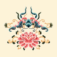 Vector Chinese decorative ornament clipart