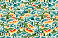 Chinese traditional cloud pattern psd oriental background