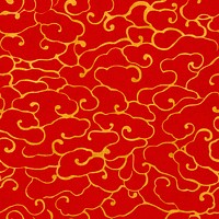 Psd gold Chinese cloud pattern oriental background