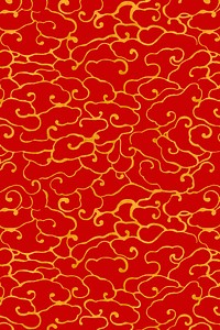 Red gold vector Chinese art curve pattern background