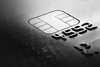 Credit card security code online payment closeup monochrome