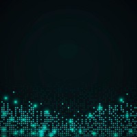 Teal abstract pixel pattern psd background