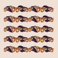 Vintage butterfly pattern brush vector, remix from The Naturalist's Miscellany by George Shaw