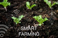 Smart farming vector editable agricultural technology banner template