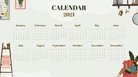 2021 calendar HD wallpaper vector printable template hand drawn lifestyle