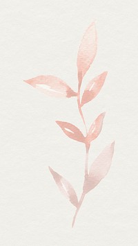 Rose gold leaf psd watercolor botanicals