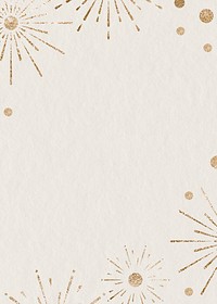 Glittery firework invitation card psd new year celebration background