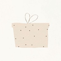 Cute starry gift box vector design element