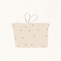 Cute starry gift box psd design element