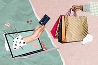 Cashless online shopping psd in the new normal with contactless delivery