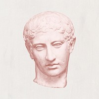 Greek god statue psd aesthetic post