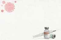Covid-19 vaccine treatment background psd with design space