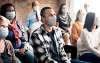 People wearing mask during workshop in the new normal