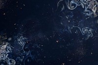 Navy blue smoky abstract background vector