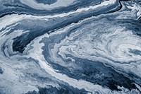 Blue fluid art marbling paint textured background vector