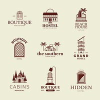 Hotel logo psd business corporate identity set