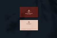 Business card mockup psd corporate identity design