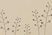 Doodle trees psd earth tone background