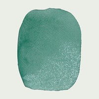 Green watercolor brush stroke psd