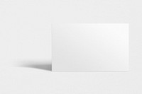 Blank business card mockup psd in white tone