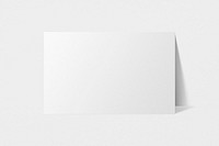 Blank business card mockup psd in white tone