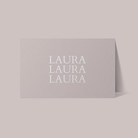 Luxury business card mockup psd in gray tone