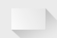 Blank business card mockup vector in white tone