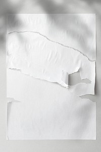Ripped paper mockup psd with shadow