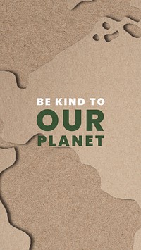 Planet kindness templates vector for world environment day campaign